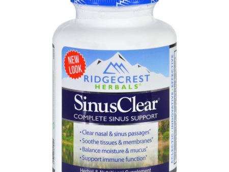 Ridgecrest Herbals Sinusclear - 60 Vegetarian Capsules For Cheap