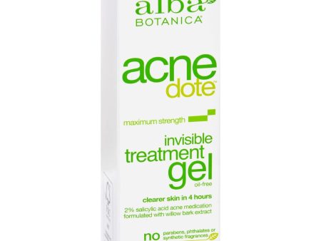 Alba Botanica Natural Acnedote Invisible Treatment Gel - 0.5 Oz Cheap