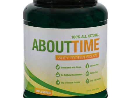 About Time Whey Protein Isolate Unflavored - 2 Lbs on Sale