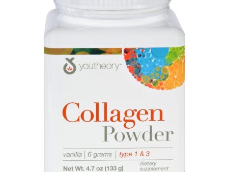 Youtheory Collagen - Powder - Vanilla - 4.7 Oz Online now