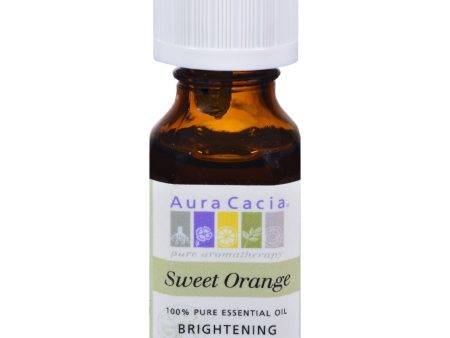 Aura Cacia Essential Oil Sweet Orange - 0.5 Fl Oz Hot on Sale