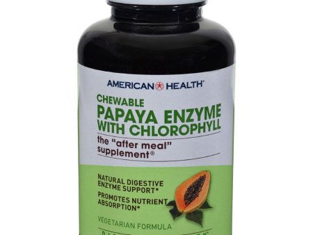 American Health Papaya Enzyme With Chlorophyll Chewable - 600 Chewable Tablets Sale