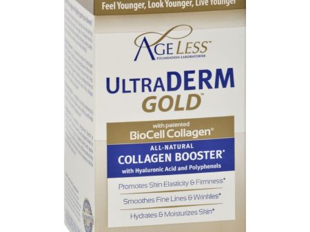 Ageless Foundation Ultraderm Gold Collagen Booster - 60 Capsules Supply