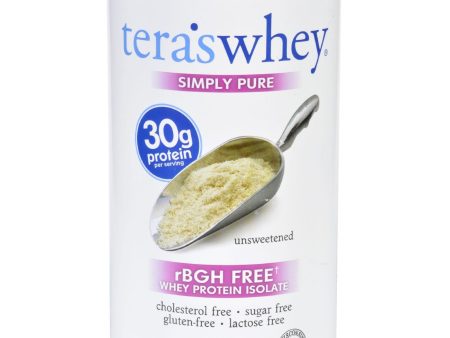 Teras Whey Protein Isolate - Whey - Simply Pure - Unsweetened - 10.2 Oz Fashion