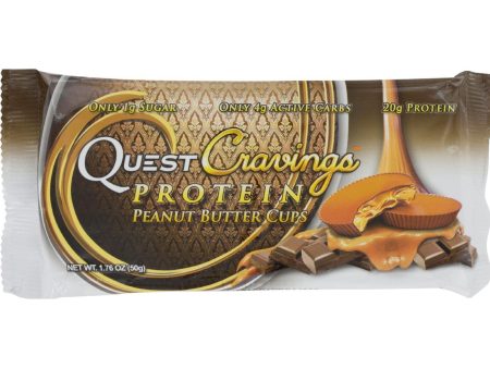 Quest Cravings Bars - Peanut Butter Cup - 1.76 Oz - Case Of 12 For Cheap