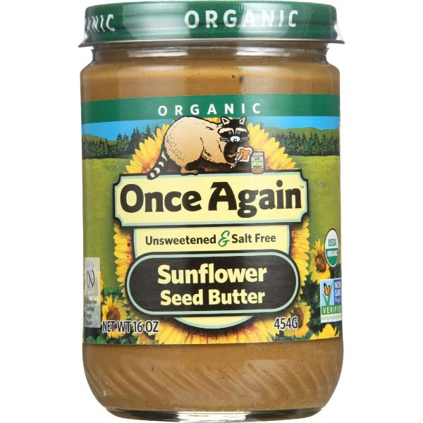 Once Again Seed Butter - Organic - Creamy - No Salt - Sugar Free - Sunflower - 16 Oz - Case Of 12 Cheap