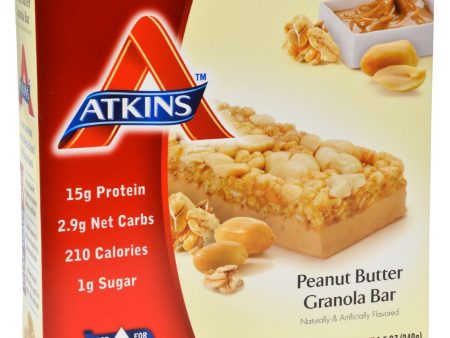 Atkins Advantage Bar Peanut Butter Granola - 5 Bars Online Hot Sale