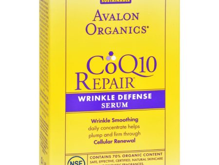 Avalon Organics Coq10 Repair Wrinkle Defense Serum - 0.55 Fl Oz on Sale