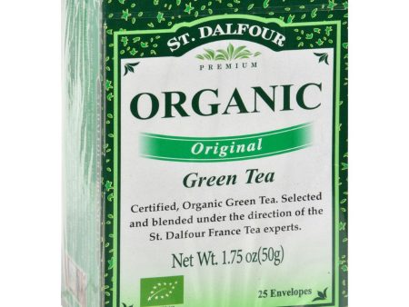 St Dalfour Organic Original Green Tea - 25 Tea Bags Supply