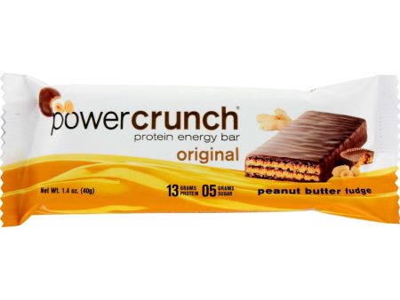 Power Crunch Bar - Peanut Butter Fudge - Case Of 12 - 1.4 Oz Supply