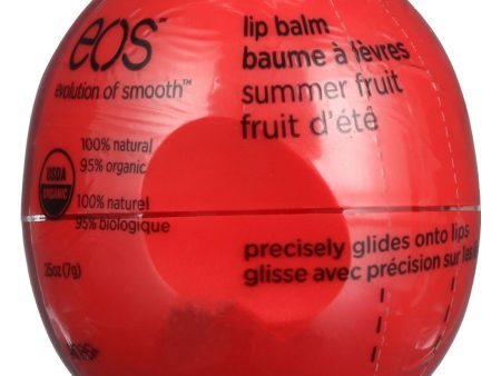 Eos Products Lip Balm - Organic - Smooth Sphere - Summer Fruit - .25 Oz - Case Of 8 Fashion