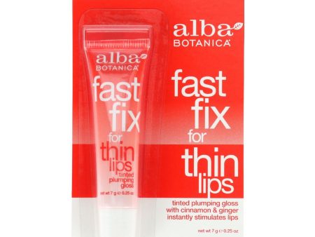 Alba Botanica Fast Fix For Thin Lips - .25 Oz - Case Of 6 Sale