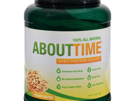 About Time Whey Protein Isolate Peanut Butter - 2 Lbs on Sale