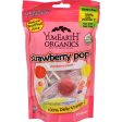 Yummy Earth Organic Standup Lollipops Strawberry Smash - 3 Oz - Case Of 6 Sale