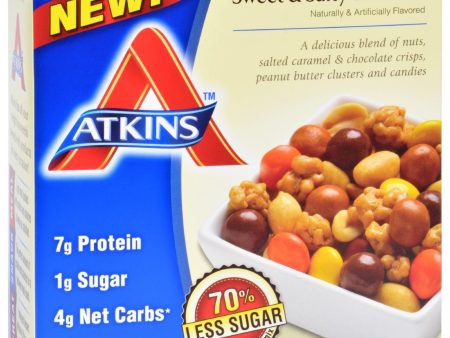 Atkins Trail Mix - Sweet And Salty - 1.34 Oz - 5 Count - Case Of 4 For Discount