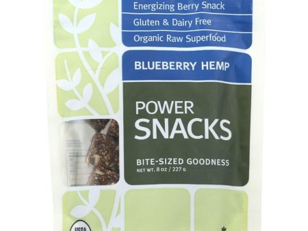 Navitas Naturals Snacks - Organic - Power - Blueberry Hemp - Gluten Free - 8 Oz - Case Of 12 For Cheap