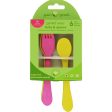 Green Sprouts Forks And Spoons - Sprout Ware - 9 Months Plus - Pink Assorted - 6 Pack Fashion