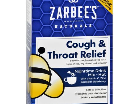 Zarbee s Cough And Throat Relief Drink Mix - Nighttime Supplement - 6 Packets Online Sale