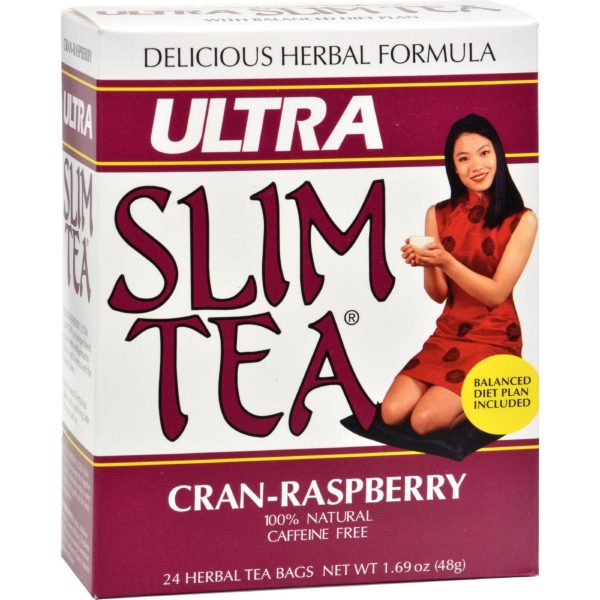 Hobe Labs Ultra Slim Tea Cran-raspberry - 24 Tea Bags For Sale