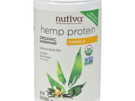 Nutiva Organic Hemp Shake Vanilla - 16 Oz Fashion