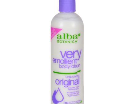 Alba Botanica Very Emollient Body Lotion Original Unscented - 12 Fl Oz Online