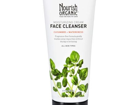 Nourish Organic Face Cleanser - Moisturizing Cream Cucumber And Watercress - 6 Oz Cheap