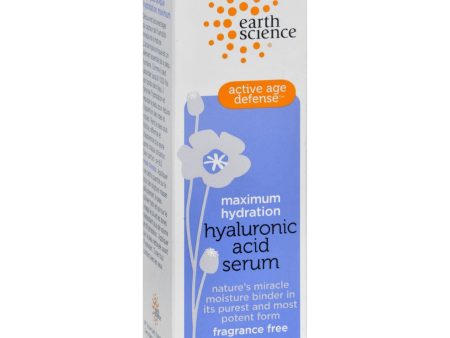 Earth Science Serum - Hyaluronic Acid - 1 Oz Online now