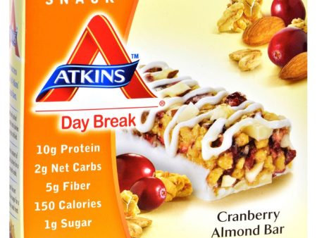 Atkins Day Break Bar Cranberry Almond - 5 Bars on Sale