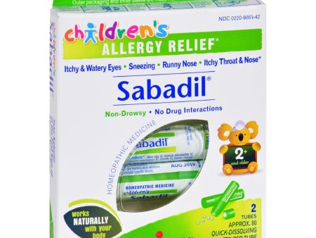 Boiron Children s Sabadil Pellets - 2 Tubes on Sale