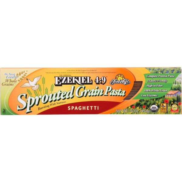 Food For Life Baking Co. Pasta - Organic - Ezekiel 4-9 - Sprouted Whole Grain - Spaghetti - 16 Oz - Case Of 6 on Sale