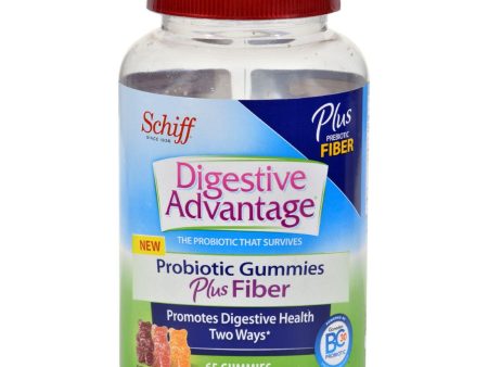 Schiff Vitamins Digestive Advantage - Probiotic Gummies Plus Fiber - 65 Ct Online Sale