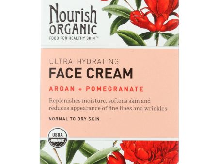 Nourish Facial Cream - Organic - Ultra-hydrating - Argan And Pomegranate - 1.7 Oz - 1 Each Supply