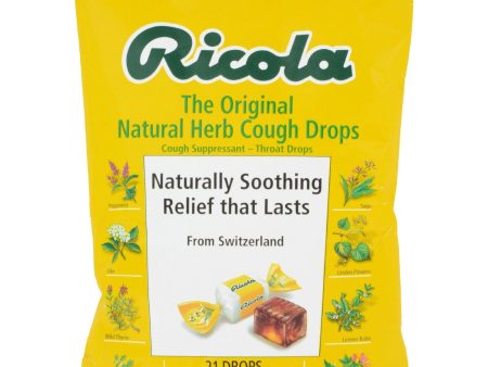 Ricola Herb Throat Drops Original - 21 Drops - Case Of 12 For Sale