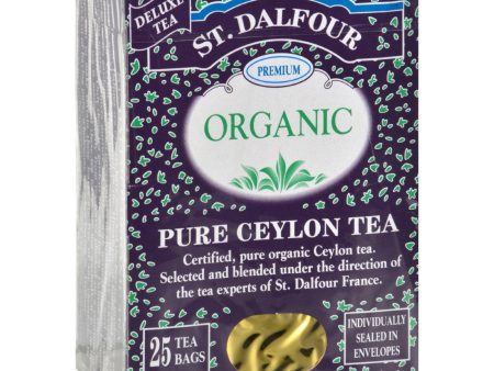 St Dalfour Organic Tea Pure Ceylon - 25 Tea Bags Cheap