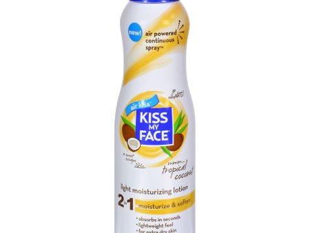 Kiss My Face Lotion - 2 In 1 - Continuous Spray - Coconut - 6 Fl Oz Cheap