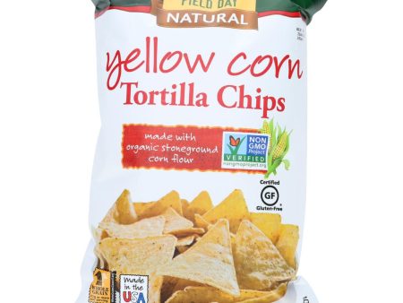 Field Day Tortilla Chips - Organic - Yellow Corn - 8 Oz - Case Of 12 Online