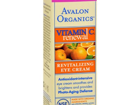 Avalon Organics Revitalizing Eye Cream Vitamin C - 1 Fl Oz Online now